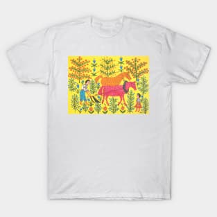 Maria Primachenko - by beloved plows the field 1983 T-Shirt